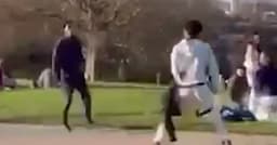 Moment Primrose Hill fight breaks out before man found stabbed to death - Mirror Online