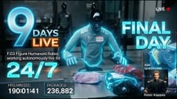 Figure F.03 DAY 9 LIVESTREAM Humanoid Robot working autonomously for 24/7 - Final Broadcast