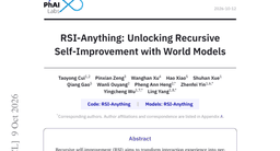 RSI-Anything: Unlocking Recursive Self-Improvement with World Models