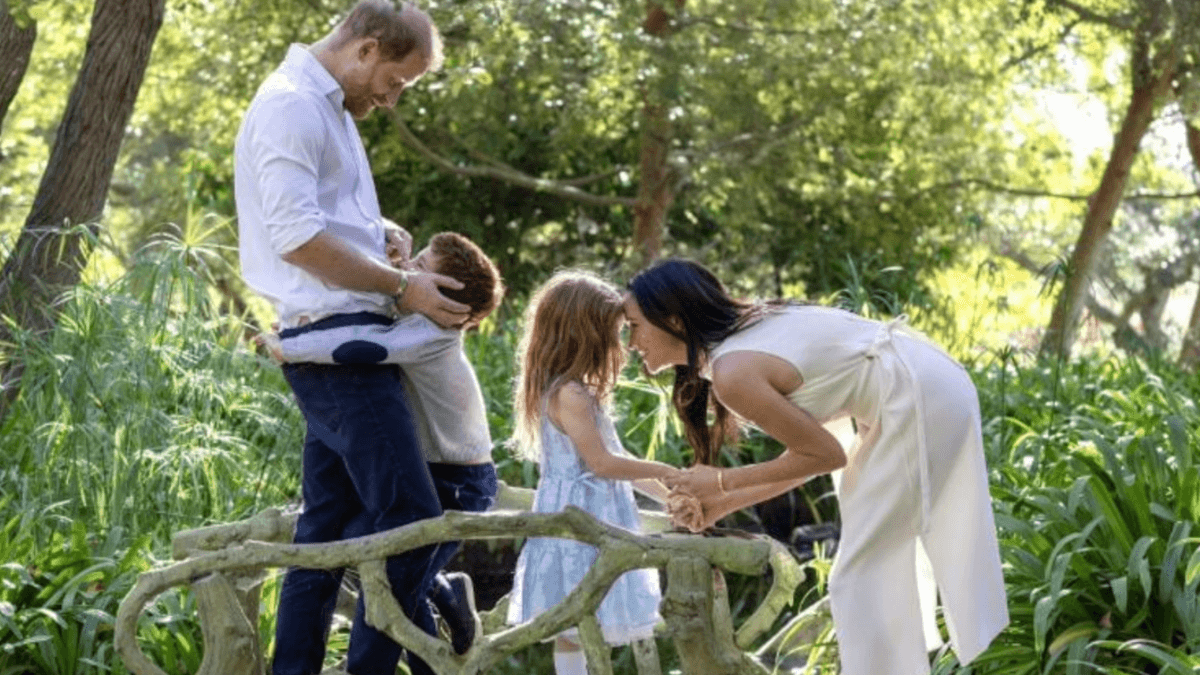 Why Harry and Meghan posting a photo of Archie, Lili with ...