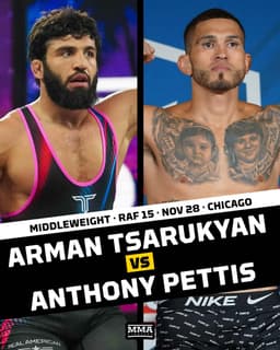 @MMAFighting: Arman Tsarukyan defends his middleweight crossover title against former #UFC champ Anthony Pettis in...