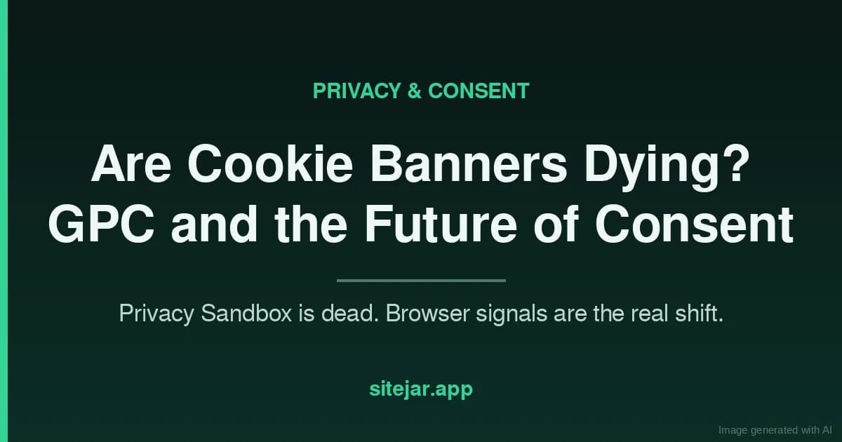 Are Cookie Banners Dying? GPC, Privacy Sandbox ... - Sitejar