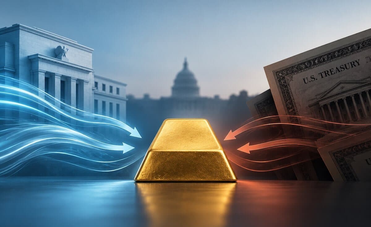 Gold Caught Between Two Liquidity Forces