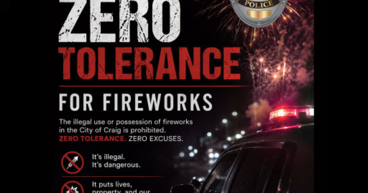 Craig Police Departments zero tolerance approach on ...