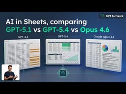 Comparing GPT-5.1 vs GPT-5.4 vs Opus 4.6 for Google Sheets