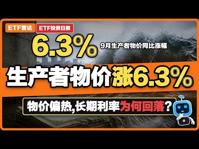 Producer prices surge to 6.3%, long-term interest rates decl...