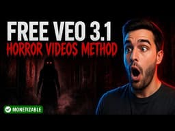 How To Make Monetizable AI Horror Videos Using FREE Google Veo 3.1