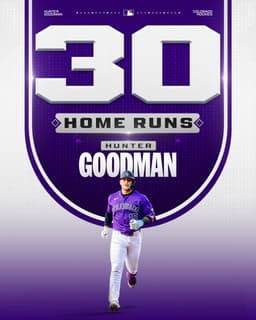 @MLB: Hunter Goodman hit a career-high 31 HR last year. He's already at 30 on July 19!

The last two @Rock...