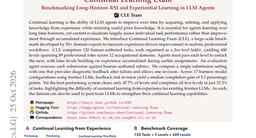 Continual Learning Exam: Benchmarking Long-Horizon RSI and Experiential Learning in LLM Agents