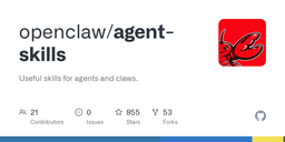 openclaw/agent-skills: Useful skills for agents and claws.