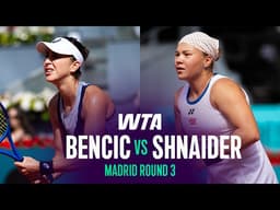 Belinda Bencic vs. Diana Shnaider | 2026 Madrid Round 3 | WTA Match Highlights