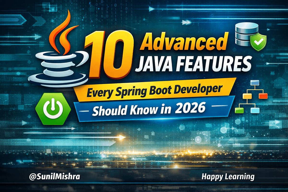 10 Advanced Java Features Every Spring Boot Developer Should Know in 2026 | by Code With Sunil | Code Smarter, not harder | Apr, 2026 | Medium