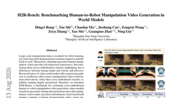 H2R-Bench: Benchmarking Human-to-Robot Manipulation Video Generation in World Models