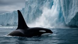 Researchers sound the alarm as orcas breach unusually close to collapsing ice
