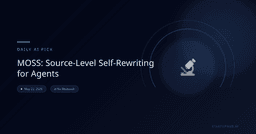 MOSS: Source-Level Self-Rewriting for Agents