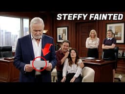 Steffy fainted after receiving the notification that she had been fired The Bold and the Beautiful