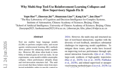 Why Multi-Step Tool-Use Reinforcement Learning Collapses and How Supervisory Signals Fix It