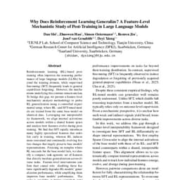 Why Does Reinforcement Learning Generalize? A Feature ...