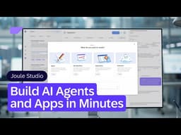 Joule Studio: Build AI Agents and Apps in Minutes | Demo