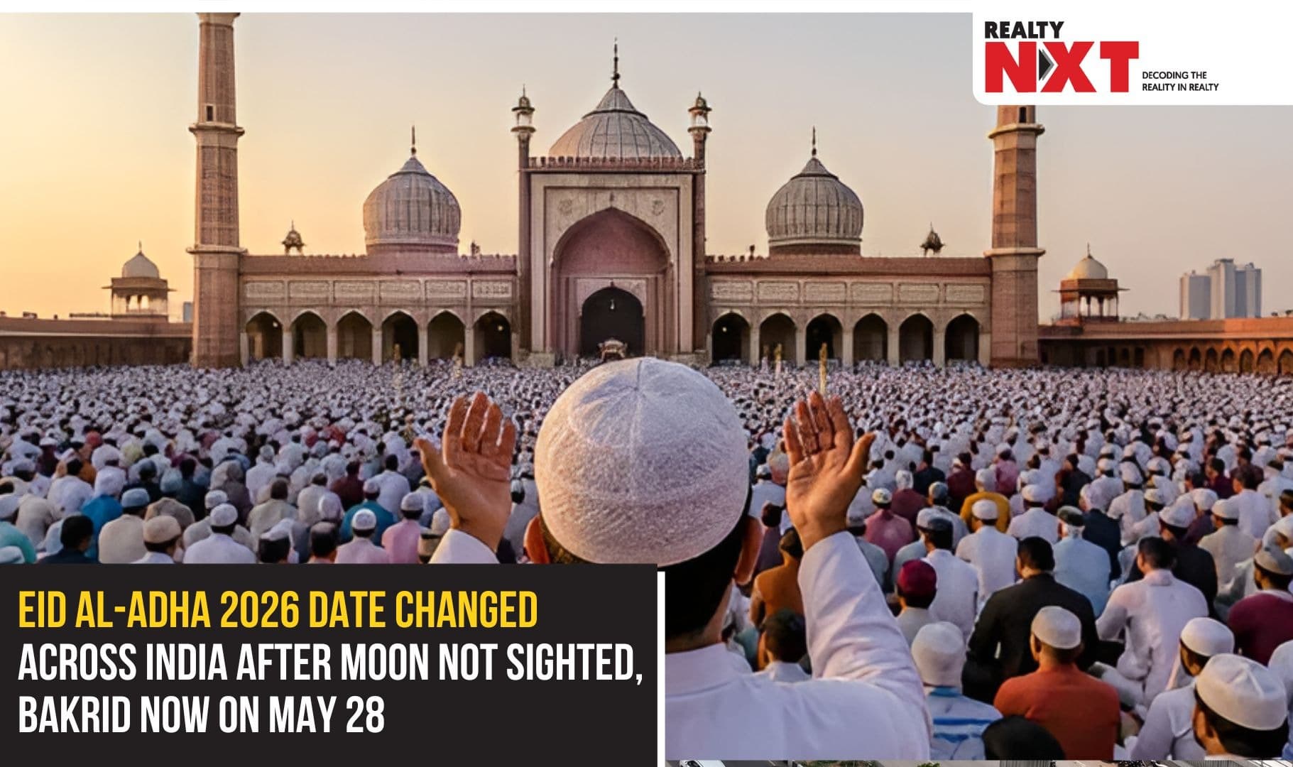 Bakrid 2026 Date in India Changed to May 28