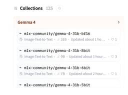@huggingface reposted: This guy is BEYOND CRACKED.

Gemma 4 already on MLX, bro has uploaded all models...