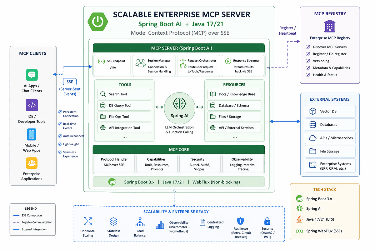 Building a Scalable Enterprise MCP Server with Spring Boot AI | by Vijayakumar Easwaran | Apr, 2026 | Medium
