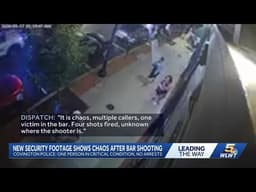 Security video captures chaos after shooting breaks out overnight near popular Covington sports bar