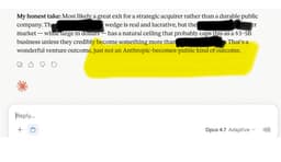 @mattturck: When you ask Claude to evaluate a potential investment and it replies “cute, just not as good as me”...