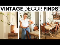 THRIFT AND ANTIQUE SHOP WITH ME || HOME DECORATING IDEAS AND TIPS || SOURCING VINTAGE DECOR STAPLES