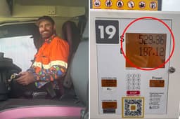 Aussie truckie at breaking point battling crippling fuel bill as prices ...