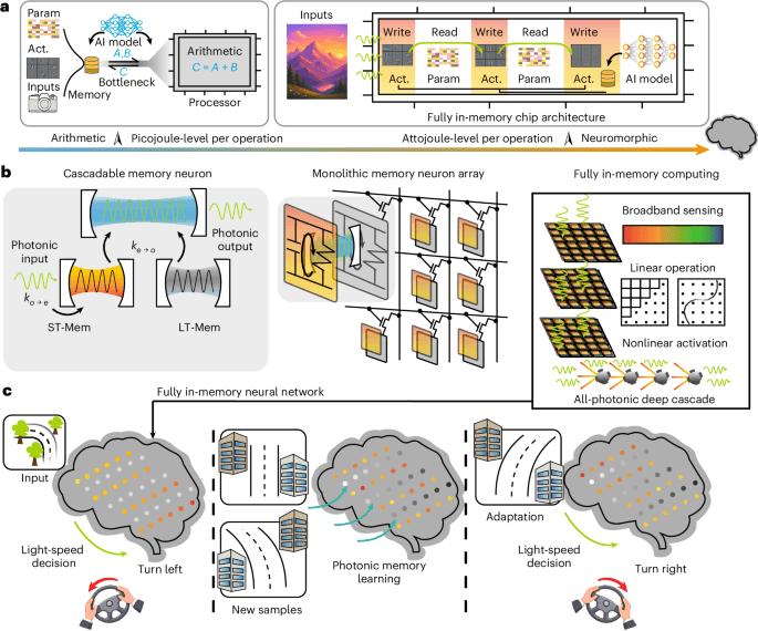 Fully in-memory photonic computing