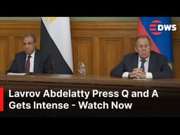 WATCH FULL Q&A: Explosive Moscow Talks Lavrov and Abdelatty Face Tough Questions on Crisis | AC14