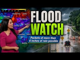 FLOOD WATCH | Pockets of more than 6 inches of rain possible