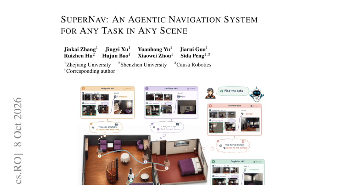 SuperNav: An Agentic Navigation System for Any Task in Any Scene