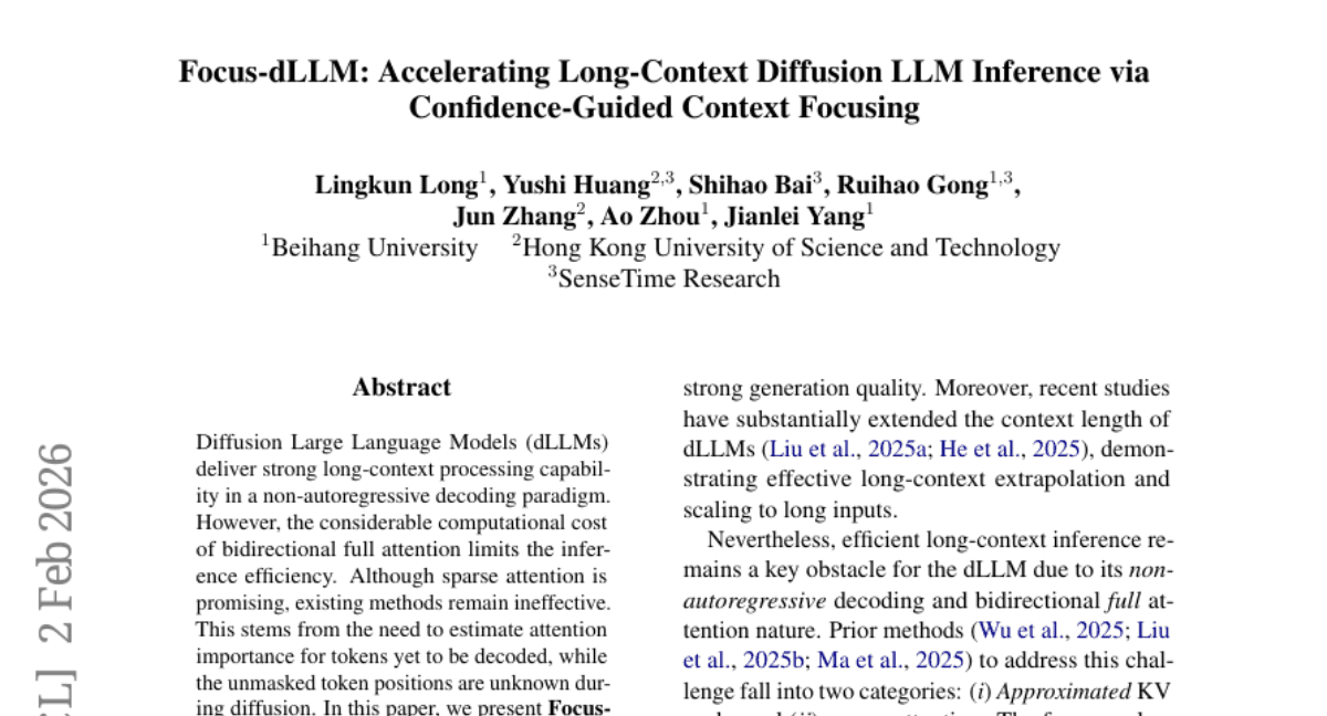 Focus-dLLM: Accelerating Long-Context Diffusion LLM Inference via Confidence-Guided Context Focusing