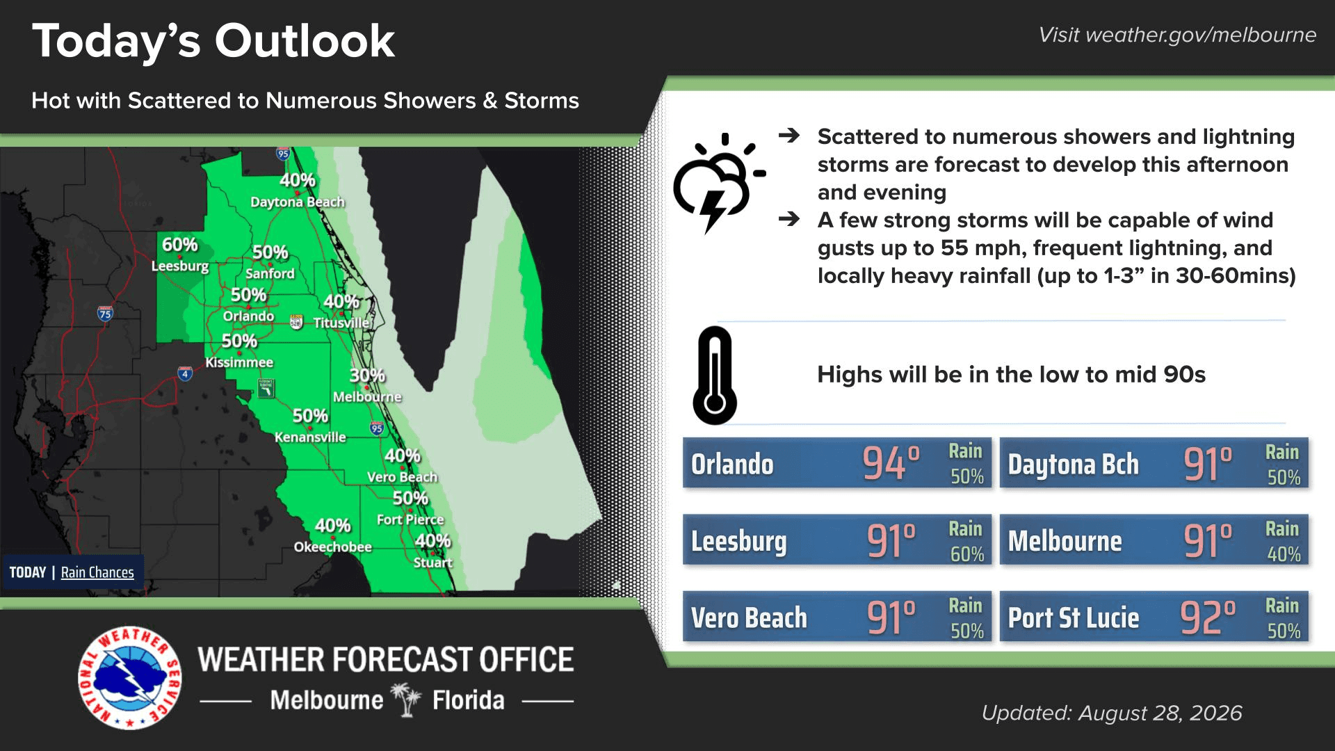 Lightning storms and showers expected after 2 p.m. in east ...