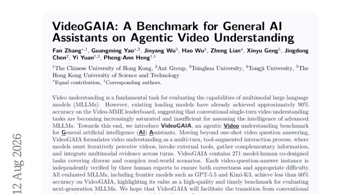 VideoGAIA: A Benchmark for General AI Assistants on Agentic Video Understanding