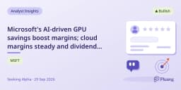 Microsoft's AI-driven GPU savings boost margins...