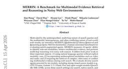 MERRIN: A Benchmark for Multimodal Evidence Retrieval and Reasoning in Noisy Web Environments