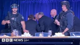 ထရမ့်တက်တဲ့ ဝါရှင်တန်ညစာစားပွဲ ပစ်ခတ်မှု သေနတ်သမားကို ဖမ်းမိ - BBC News မြန်မာ