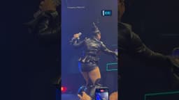 Nelly dances to her husband Nelly's song "Hot In Herre" during a performance at Fontainbleau Vegas.