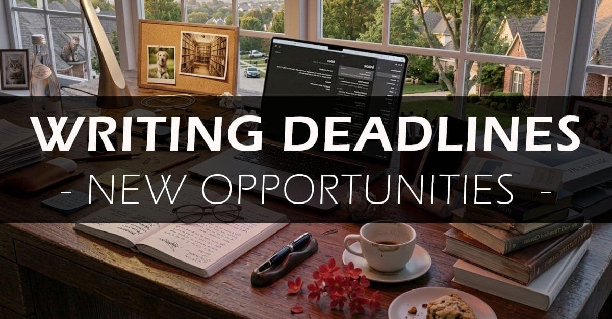 Writing Deadlines - 15 Newly Discovered Opportunities (Update #32)