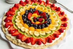 Fruit Pizza with Sugar Cookie Crust