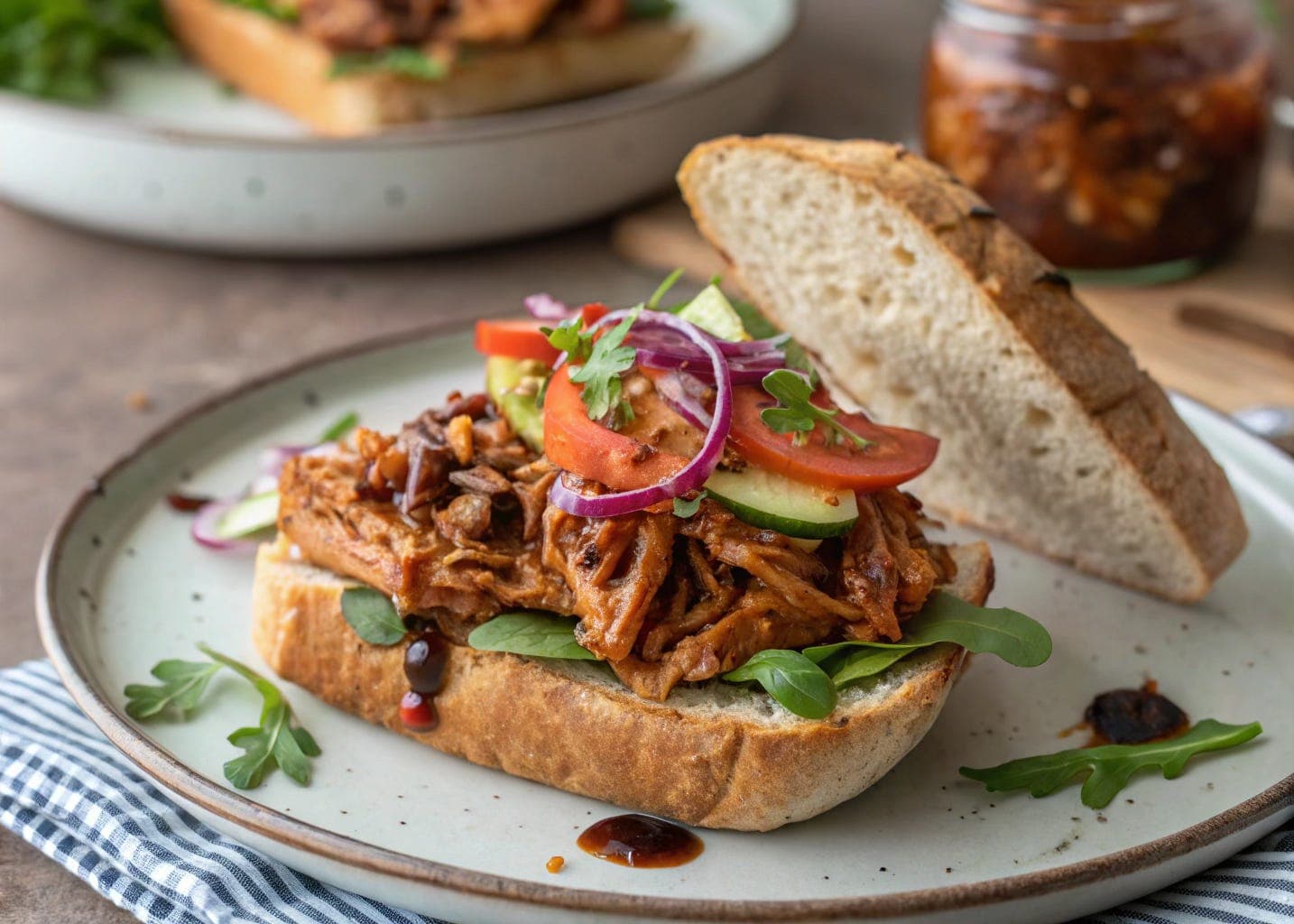 The BBQ Pulled Jackfruit Sandwich That’s Packed With Smoky Flavor 