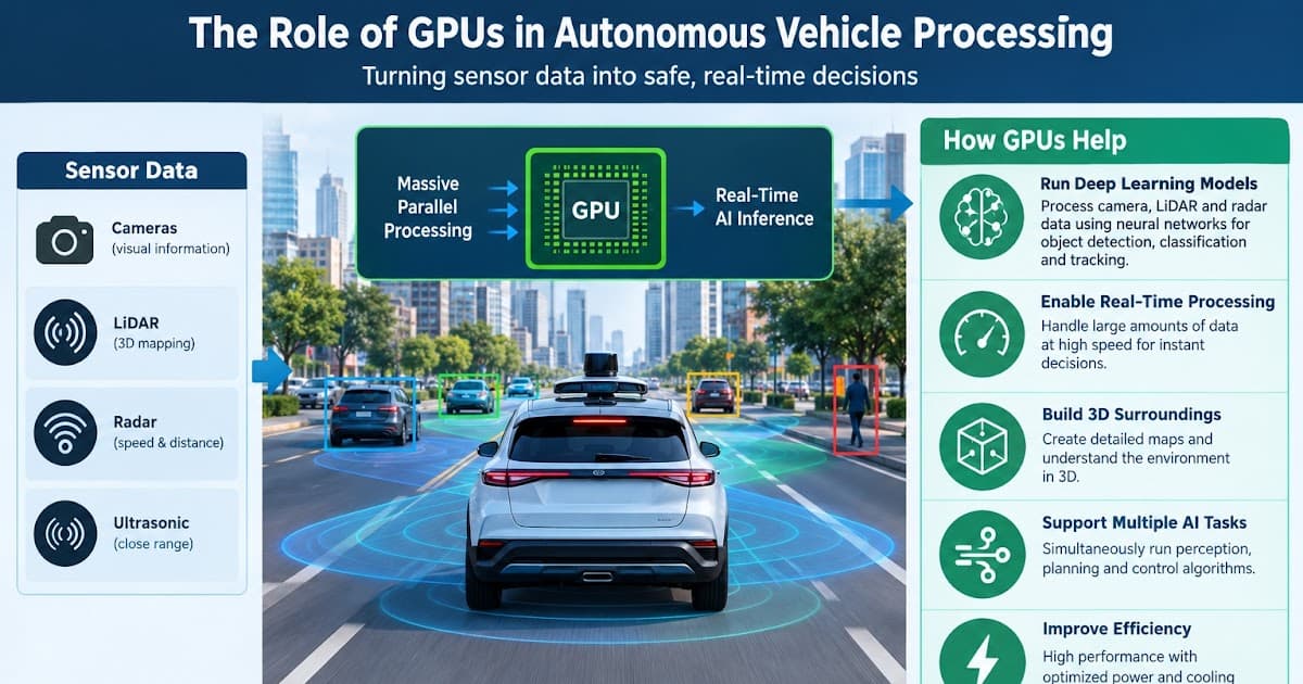 The role of GPUs in autonomous vehicle processing