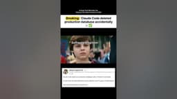 AI Deleted an Entire Production Database 😳💀 | Claude Code Incident #programming #developer #claudeai