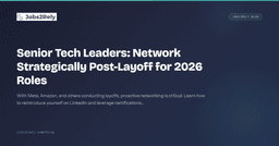Network Strategically Post-Layoff for 2026 Roles