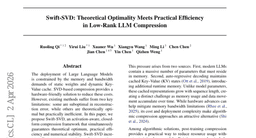 Swift-SVD: Theoretical Optimality Meets Practical Efficiency in Low-Rank LLM Compression