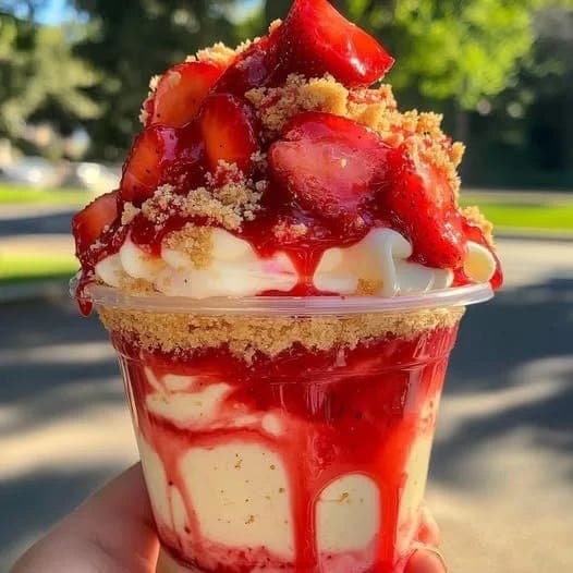 Quick and Creamy Strawberry Cheesecake Cups You Can Make Without an Oven 