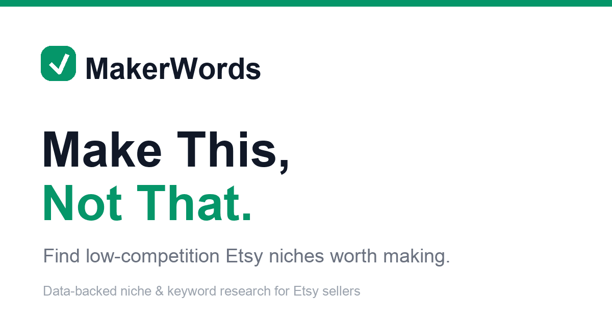 slogan — Etsy Keyword Research